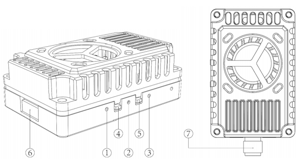 1.7G 4W UAV Video Transmitter 8 canales 1680M-1960M FPV VTX Transmisión de imágenes a larga distancia 0