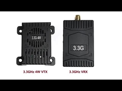 3.3Ghz FPV VTX 4W Transmisor de vídeo de largo alcance para drones de video enlace DC 12V-36V
