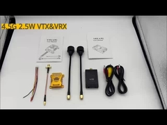 4.5Ghz 20km FPV VTX VRX 2.5W Drone Video Transmitter Receptor para la transmisión