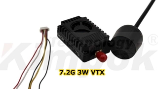 Dispositivo de transmisión inalámbrica 7.2G 3W VTX