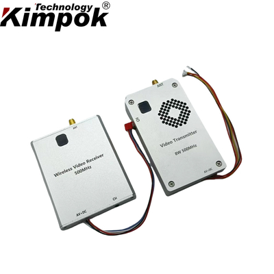 500M 8W FPV analógico VTX Drone Transmisor de vídeo inalámbrico y receptor 8 canales