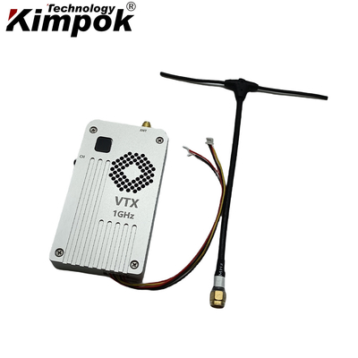 Transmisor de video de drones sin conductor 1G 5W FPV VTX VRX Transmisor analógico de 1Ghz para drones con 8 canales