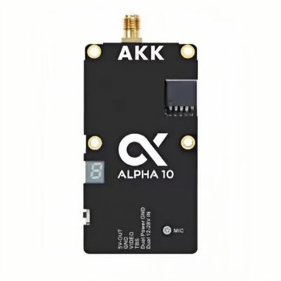 AKK Alpha 10 10W Drone VTX 4.9G 5.8GHz 80CH 10W Transmisor de vídeo FPV
