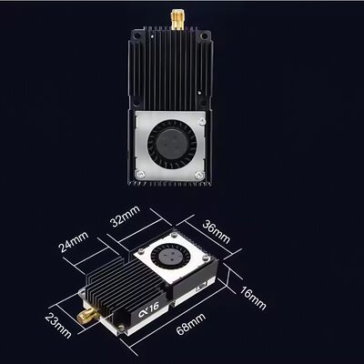 Transmisor de video para dron AKK ALPHA 16W Banda Ultra Ancha 96CH FPV VTX UAV 6GHz