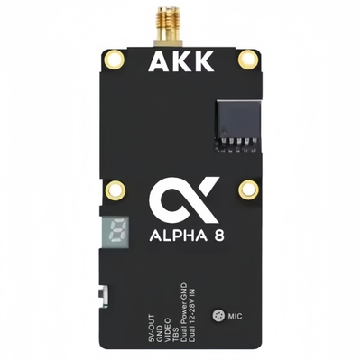 Transmisor de video inalámbrico AKK ALPHA8 5.8Ghz, 48g, ligero, 80CH, para drones de carreras, accesorios para drones FPV