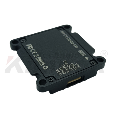 Transmisor de transmisión de video UAV de doble banda de 4,9 GHz y 5,8 GHz con 2,5 W de potencia y transmisión de largo alcance de 20 km