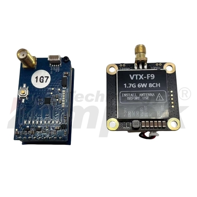 Kit combinado de transmisor y receptor de video para drones de 1.7G 6W, alta potencia y baja latencia para FPV