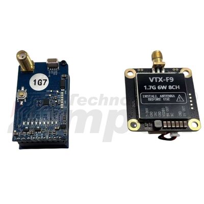 1.7Ghz 6W transmisor y receptor de video de UAV para Skyzone FPV Gafas 1680-1960MHz VTX VRX