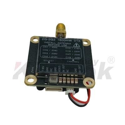 Transmisor de video VTX FPV 2.2G 1.6W 25mW 200mW 1600mW
