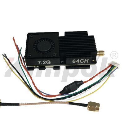 Kimpok Ultra Largo Alcance 7.2G 10W VTX Drone Accesorio Transmisor de vídeo de potencia conmutable UAV VTX 64CH Transmisión de imagen Shenzhen Hecho