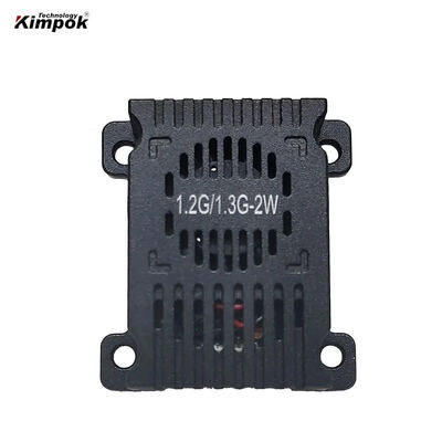 Kimpok Vuelo de ultra largo alcance 1.2G 1080MHz-1360MHz 2W VTX Drone Accesorio Transmisor de video Potencia conmutable 25mW / 2000mW FPV VTX 8CH Transmisión de imagen Hecho en Shenzhen