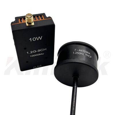FPV VTX Wireless Video Transmitter 1.2G 10W with LED Channel Band Power Indicators and Adjustable RF Power Levels